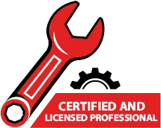 Certified Licensed and Professional badge